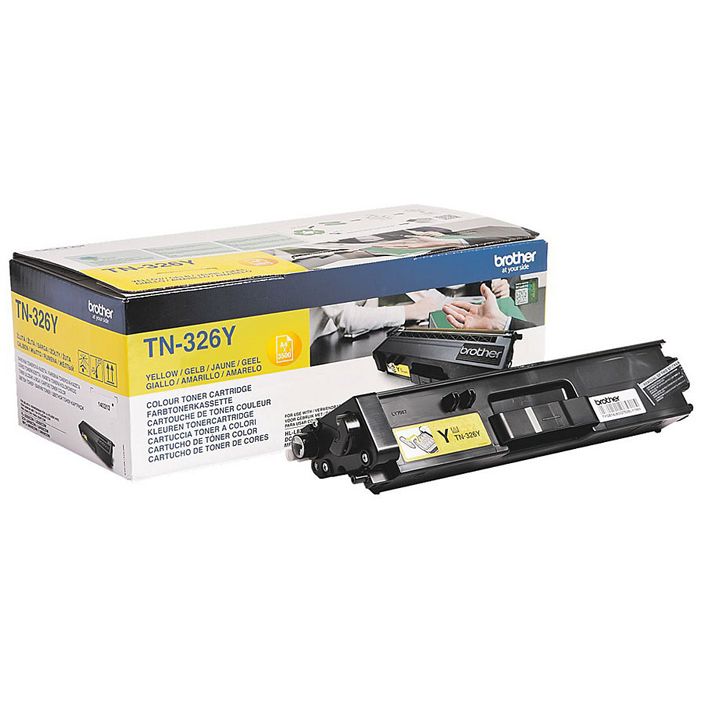 Brother Yellow Toner Cartridge 3.5k pages - TN326Y - ONE CLICK SUPPLIES