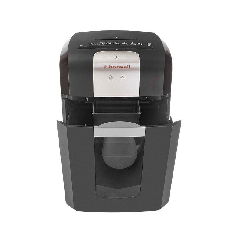 Bonsaii 3S16 Cross Cut Shredder 16 Litre 12 Sheet Black - 50010 - ONE CLICK SUPPLIES