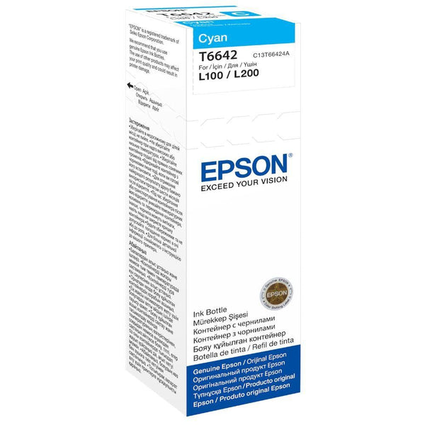 Epson 664 Cyan Ink Cartridge 70ml - C13T664240 - ONE CLICK SUPPLIES