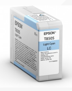 Epson T8505 Light Cyan Ink Cartridge 80ml - C13T850500 - ONE CLICK SUPPLIES