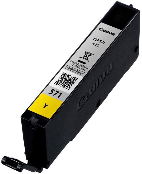 Canon CLI571Y Yellow Standard Capacity Ink Cartridge 7ml - 0388C001 - ONE CLICK SUPPLIES