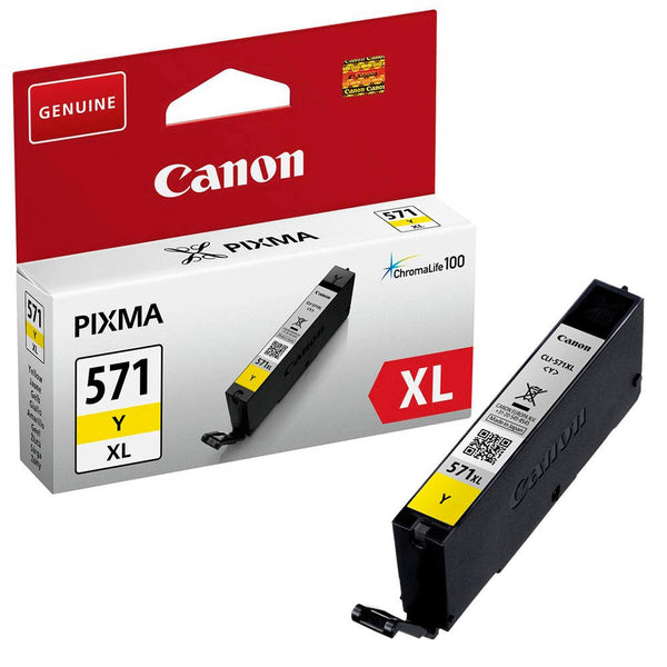 Canon CLI571XLY Yellow High Yield Ink Cartridge 11ml - 0334C001 - ONE CLICK SUPPLIES