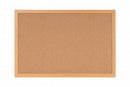 Bi-Office Earth-It Cork Noticeboard Oak Wood Frame 900x600mm - SF132001233 - ONE CLICK SUPPLIES