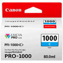 Canon PFI1000C Cyan Standard Capacity Ink Cartridge 80ml - 0547C001 - ONE CLICK SUPPLIES