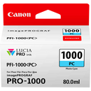 Canon PFI1000PC Photo Cyan Standard Capacity Ink Cartridge 80ml - 0550C001 - ONE CLICK SUPPLIES