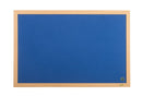 Bi-Office Earth-It Blue Felt Noticeboard Oak Wood Frame 1800x1200mm - FB8543233 - ONE CLICK SUPPLIES