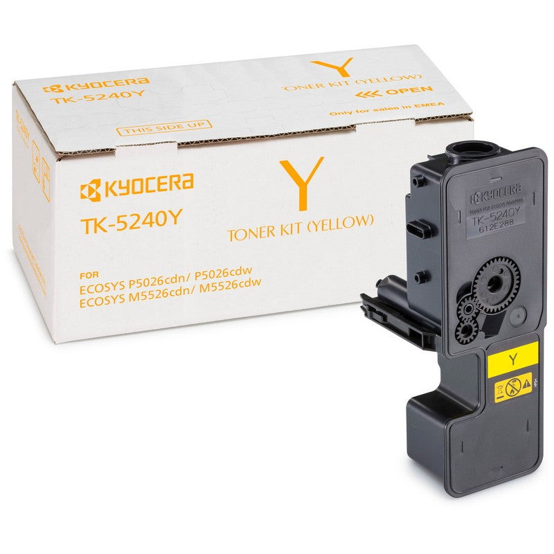 Kyocera TK5240Y Yellow Toner Cartridge 3k pages - 1T02R7ANL0 - ONE CLICK SUPPLIES