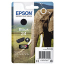 Epson 24 Elephant Black Standard Capacity Ink Cartridge 5ml - C13T24214012 - ONE CLICK SUPPLIES