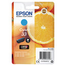 Epson 33 Oranges Cyan Standard Capacity Ink Cartridge 4.5ml - C13T33424012 - ONE CLICK SUPPLIES