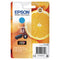 Epson 33 Oranges Cyan Standard Capacity Ink Cartridge 4.5ml - C13T33424012 - ONE CLICK SUPPLIES