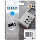 Epson 35 Padlock Cyan Standard Capacity Ink Cartridge 9ml - C13T35824010 - ONE CLICK SUPPLIES