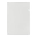 ValueX Cut Flush Folder Polypropylene A4 Orange Peel Clear (Pack 100) - 8020638 - ONE CLICK SUPPLIES