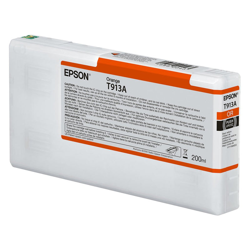 Epson T913A Orange Ink Cartridge 200ml - C13T913A00 - ONE CLICK SUPPLIES