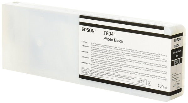 Epson T8041 Photo Black High Yield Ink Cartridge 700ml - C13T804100 - ONE CLICK SUPPLIES