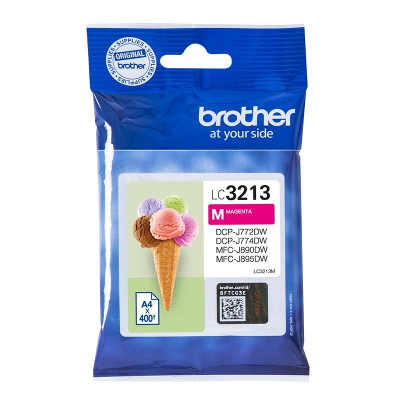 Brother Magenta Ink Cartridge 10ml - LC3213M - ONE CLICK SUPPLIES