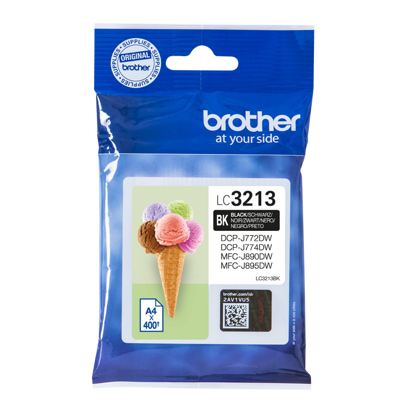 Brother Black Ink Cartridge 15ml - LC3213BK - ONE CLICK SUPPLIES