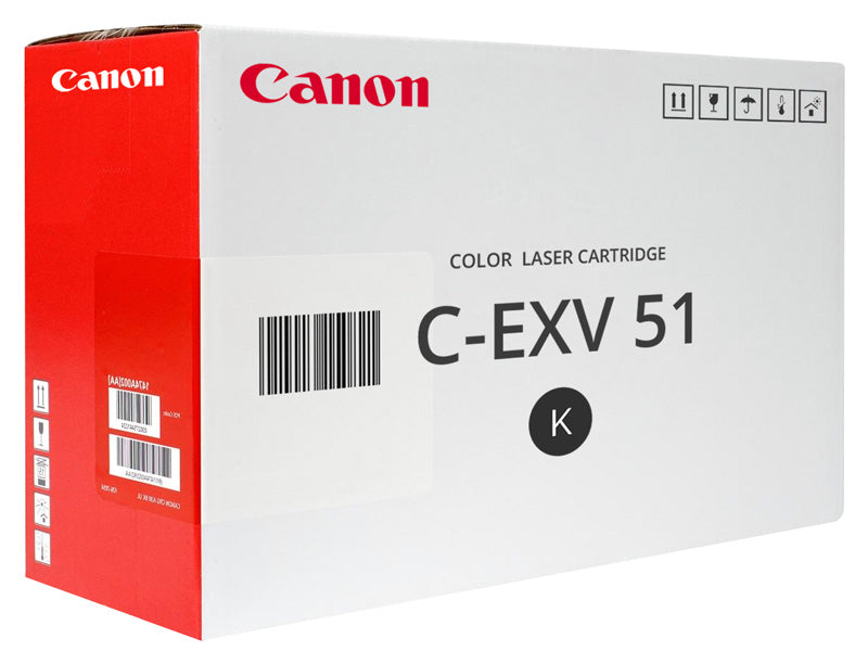 Canon EXV51BK Black Standard Capacity Toner Cartridge 69k pages - 0481C002 - ONE CLICK SUPPLIES