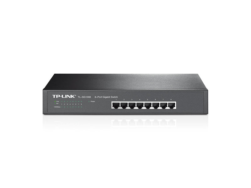 TP Link Unmanaged 8 Port Gigabit Rackmou - ONE CLICK SUPPLIES