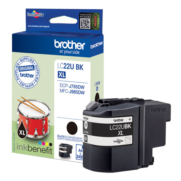 Brother Black Ink Cartridge 58ml - LC22UBK - ONE CLICK SUPPLIES