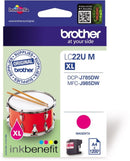 Brother Magenta Ink Cartridge 15ml - LC22UM - ONE CLICK SUPPLIES