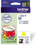 Brother Yellow Ink Cartridge 15ml - LC22UY - ONE CLICK SUPPLIES