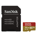 SanDisk Extreme 32GB Class 10 U3 MicroSDHC Memory Card and Adapter - ONE CLICK SUPPLIES