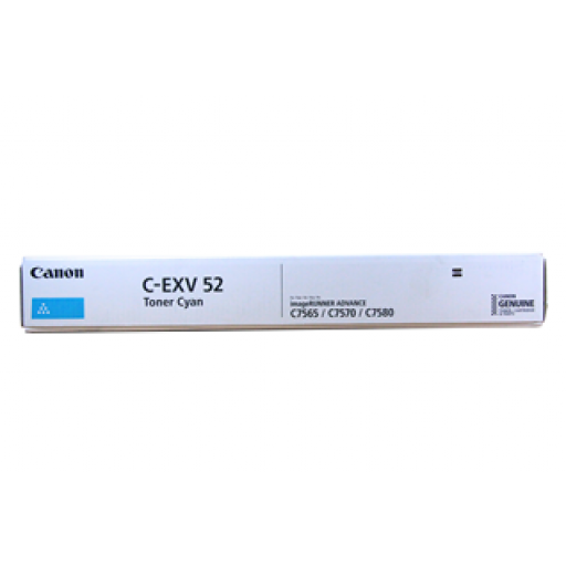 Canon EXV52C Cyan Standard Capacity Toner Cartridge 66.5k pages - 0999C002 - ONE CLICK SUPPLIES