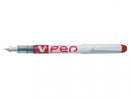 Pilot V-Pen Erasable Disposable Fountain Pen Red (Pack 12) - 631101202 - ONE CLICK SUPPLIES