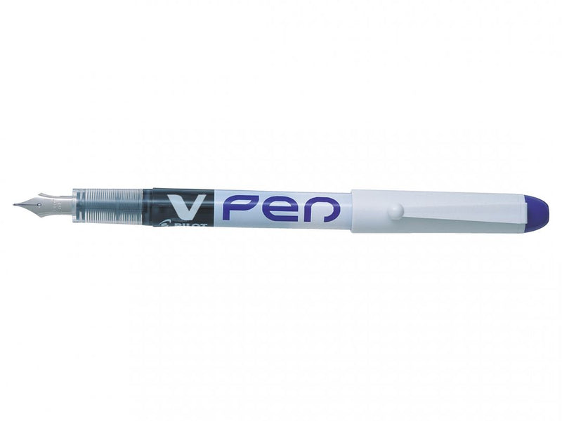 Pilot V-Pen Erasable Disposable Fountain Pen Violet (Pack 12) - 631101208 - ONE CLICK SUPPLIES
