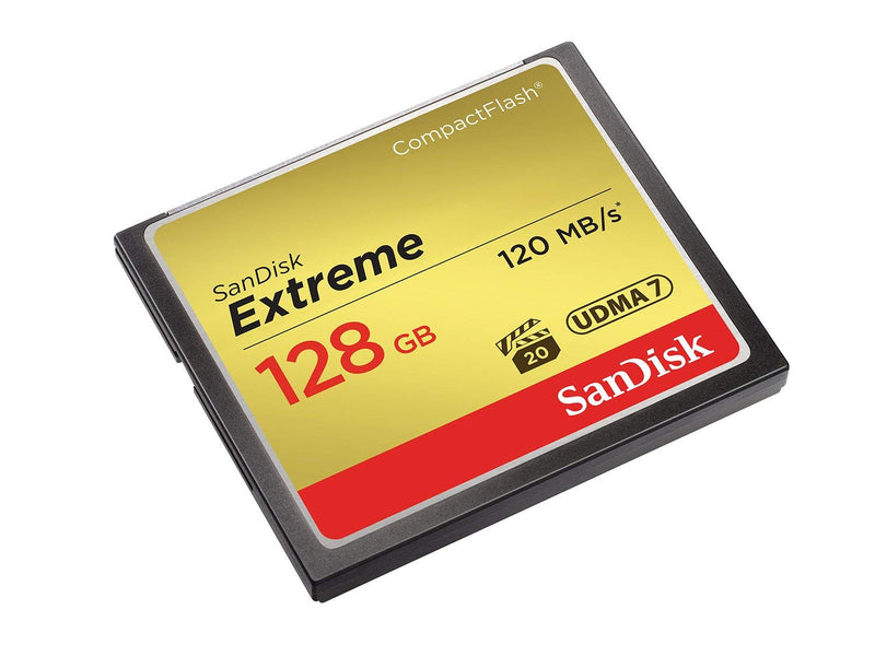 Sandisk CF Extreme 128GB CompactFlash - ONE CLICK SUPPLIES