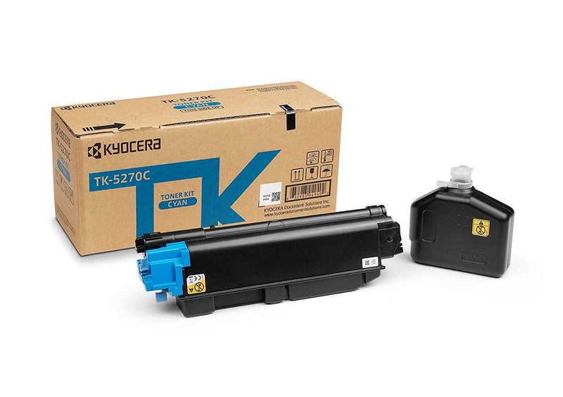 Kyocera TK5270C Cyan Toner Cartridge 8k pages - 1T02TVCNL0 - ONE CLICK SUPPLIES