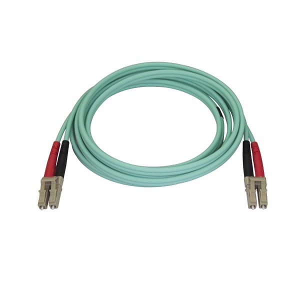 StarTech.com 2m Aqua MM 50 125 OM4 Fiber Optic Cable - ONE CLICK SUPPLIES