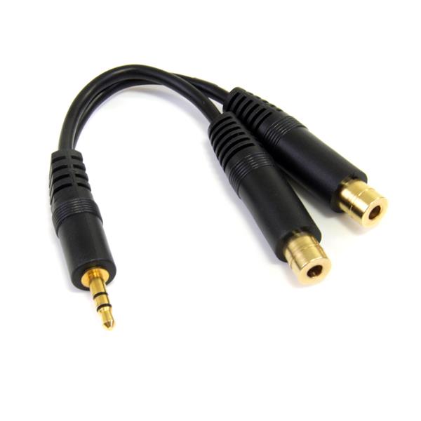 StarTech.com 6in Splitter Cable 3.5mm - ONE CLICK SUPPLIES