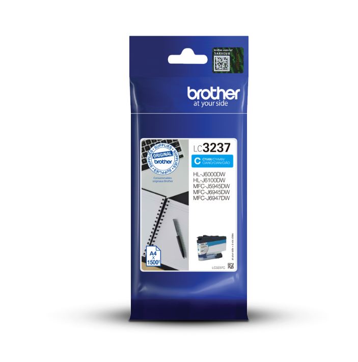 Brother Cyan Ink Cartridge 16ml - LC3237C - ONE CLICK SUPPLIES