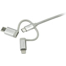 StarTech.com 1M 3 in 1 Lightening USB Cable - ONE CLICK SUPPLIES