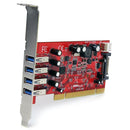 StarTech.com 4 Port SuperSpeed USB 3.0 PCI Card - ONE CLICK SUPPLIES