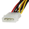 StarTech.com 12in LP4 to 2x Right Angle SATA - ONE CLICK SUPPLIES