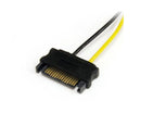 StarTech.com 6in SATA Power to 6 Pin PCIE Adapter - ONE CLICK SUPPLIES