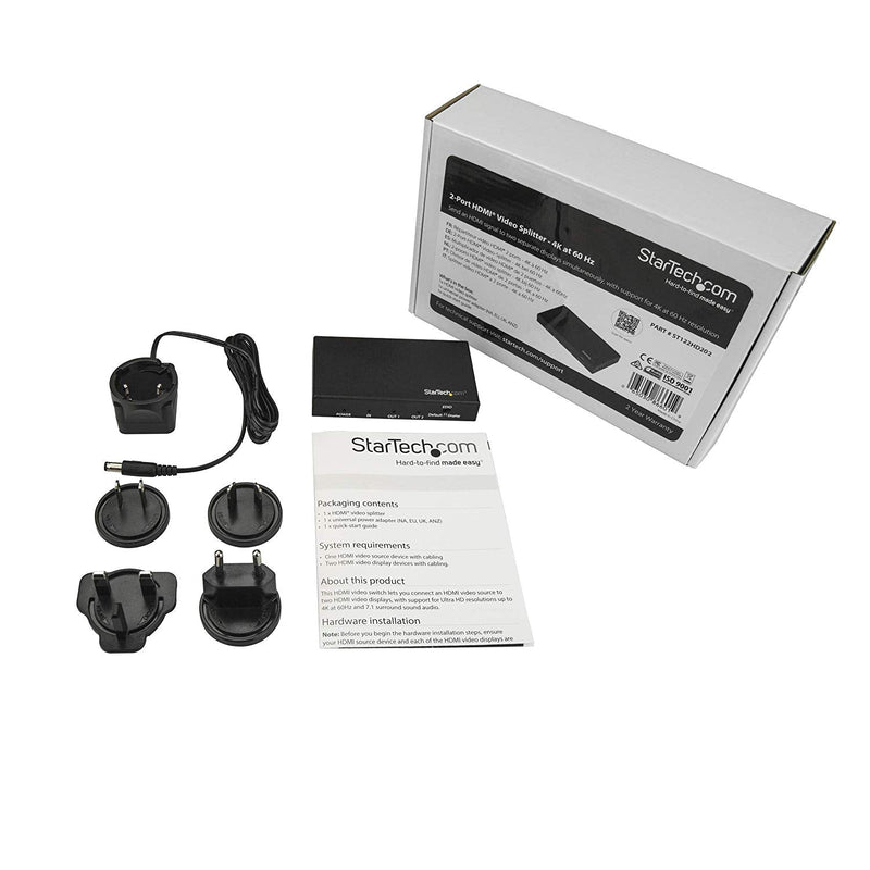 StarTech.com 2 Port HDMI Splitter - ONE CLICK SUPPLIES