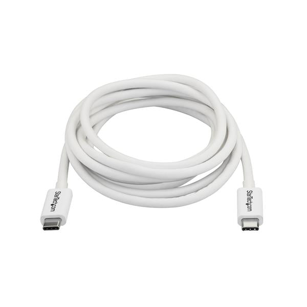 StarTech.com 2m Thunderbolt 3 Cable White - ONE CLICK SUPPLIES