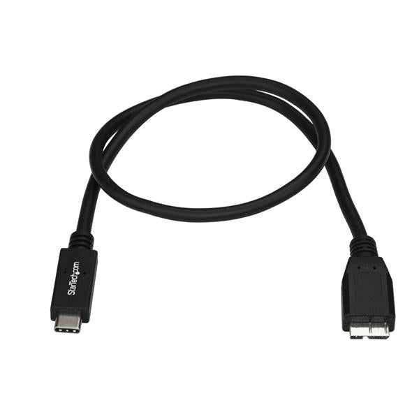 StarTech.com 0.5m USB 3.1 USB C to Micro USB - ONE CLICK SUPPLIES