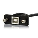 StarTech.com 1 ft Panel Mount USB B to B Cable - ONE CLICK SUPPLIES