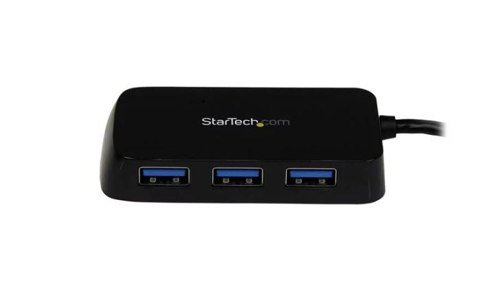 StarTech.com Portable 4 Port SuperSpeed Mini USB 3.0 - ONE CLICK SUPPLIES