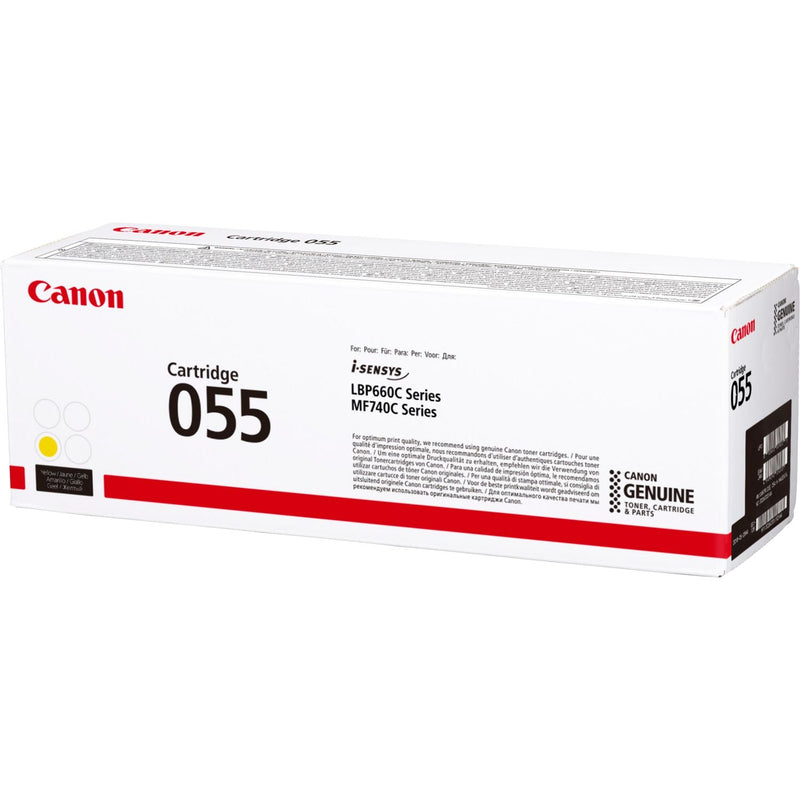 Canon 055Y Yellow Standard Capacity Toner Cartridge 2.1k pages - 3013C002 - ONE CLICK SUPPLIES