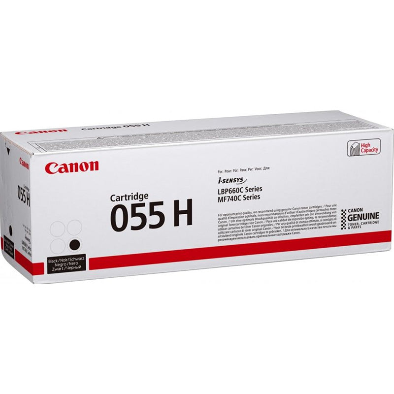 Canon 055HBK Black High Capacity Toner Cartridge 7.6k pages - 3020C002 - ONE CLICK SUPPLIES