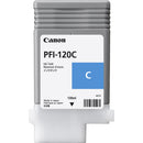 Canon PFI120C Cyan Standard Capacity Ink Cartridge 130ml - 2886C001AA - ONE CLICK SUPPLIES