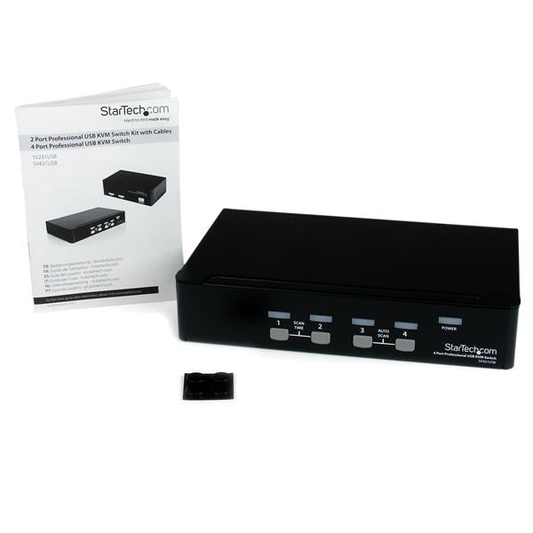 StarTech.com SV431USB KVM switch USB 4 ports - ONE CLICK SUPPLIES