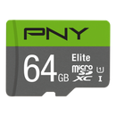 PNY 64GB Elite CL10 UHS1 MicroSDXC and AD - ONE CLICK SUPPLIES