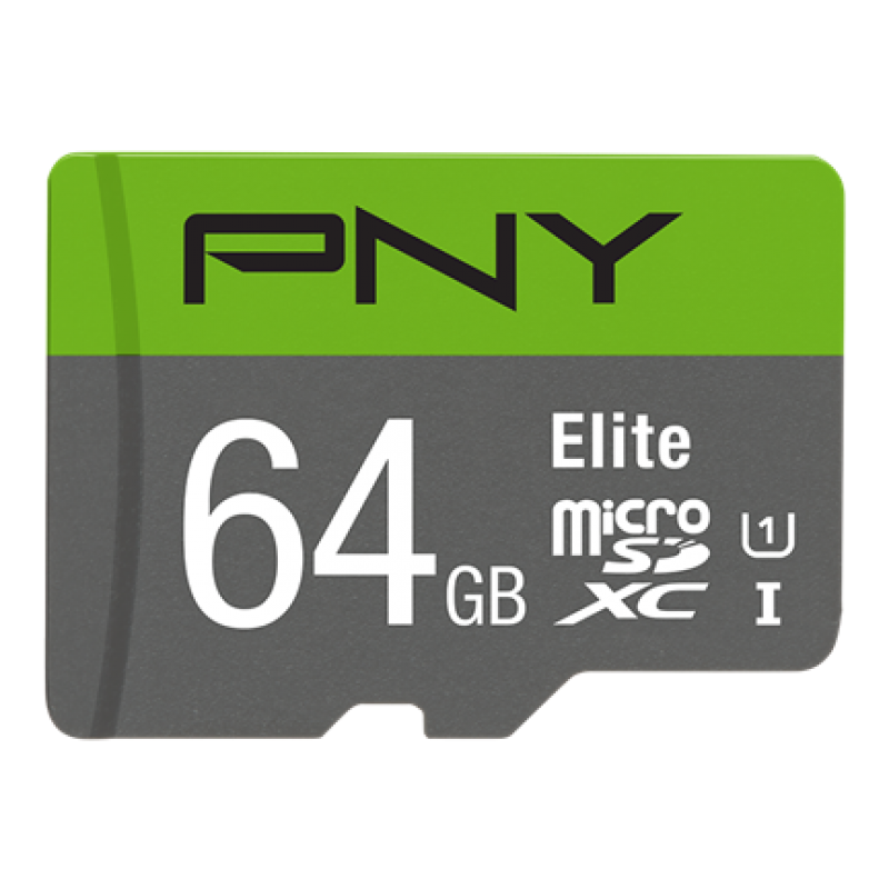 PNY 64GB Elite CL10 UHS1 MicroSDXC and AD - ONE CLICK SUPPLIES