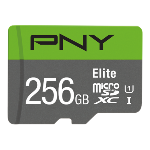 PNY 256GB Elite CL10 UHS1 MicroSDXC and AD - ONE CLICK SUPPLIES